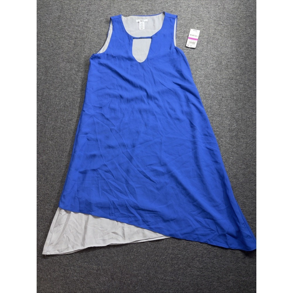 Bar III‎ Women's Blue Sleeveless Summer Dress Size XXS Cobalt Glaze Retail $69